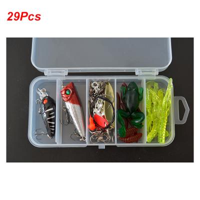 China Low MOQ durable plastic frog lure crankbait mixed bait fishing lure set for sale