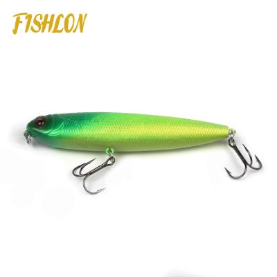 China Hot Selling Hard Plastic Fishing Lure Surface Water ABS Pencil In Running Pencil Hard Artificial Stick Bait Fishing Lure for sale