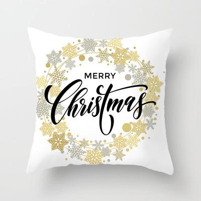 China Viable OEM Customized Christmas Celebration Pillow Case Cushion Cover for sale