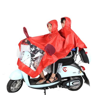 China 100% Waterproof Double Direct Mirror Motorcycle Electric Riding Raincoat for sale