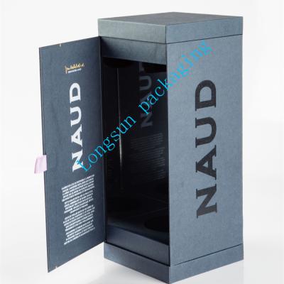 China Wholesale Recycled Materials Supplier High Quality Packaging Box Friendly Gift Wine Packaging Box Hot-stamping for sale