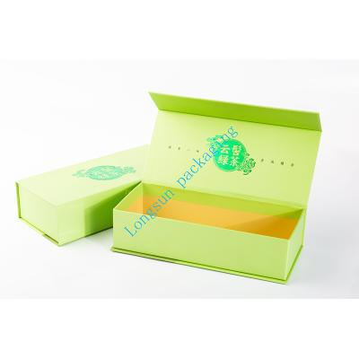 China Recycled Materials Art Paper Luxury Tea Gift Boxes Hand Made Packaging In Dongguan for sale