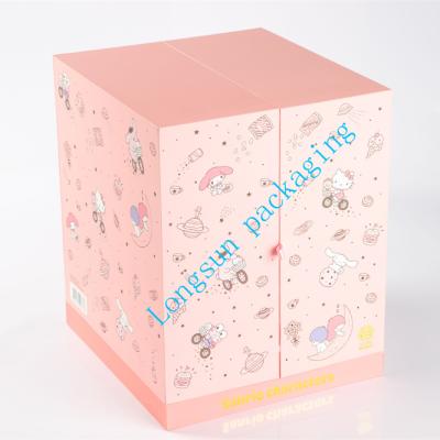 China Recycled Materials Customized Christmas Luxury Three-Dimensional Wedding Cardboard Multi-space Magnetic Packaging Gift Box for sale