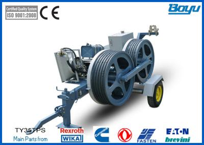 China 1200mm Bull-wheel Diesel 48kw(85hp) Hydraulic Pull Tension Machine 35kn 3.5t Diesel Cummins for sale