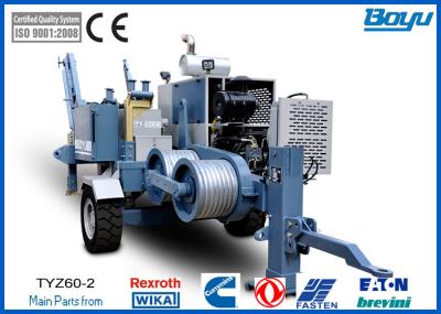 China einzelne Leiter 220kv, die Ausrüstung für obenliegende Linie Maschinen-Cummins-Motor Rexroth der Zebra-Elch-ACSR aufreihen zu verkaufen