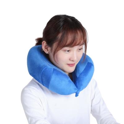 China 2021 Anti-Apnea Geometry Travel Neck Pillow Therapeutic Patented No Strap Use Popular Neck Pillow for sale