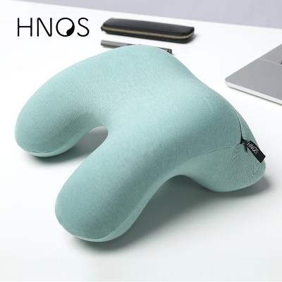 China Anti-Apnea Gel Ultralight Portable Car Headrest Headrest Camping Memory Foam Travel Cooling Head Neck Nap Pillow for sale