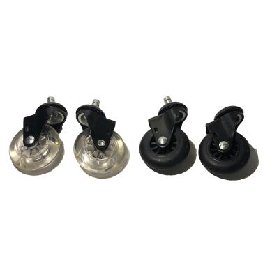 China High Quality Plain PC Polyurethane Tread Furniture Caster Flat Free Caster Best Price Unfortunate for sale