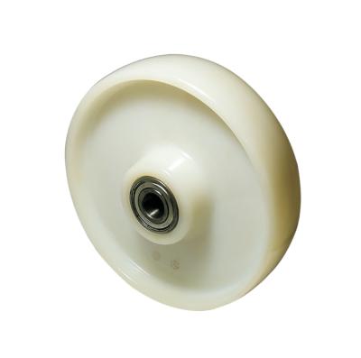 China Flat Free SQUARE Caster 8 Inch PA Caster 400kg Fixed Swivel With Brake Caster for sale