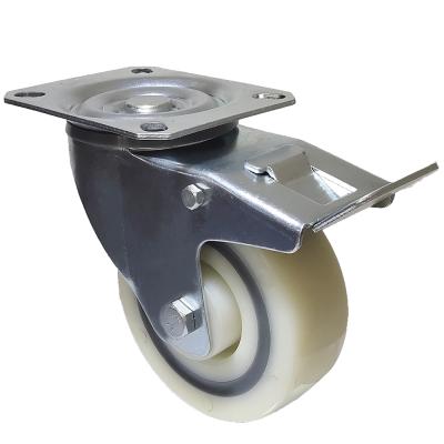 China Other Industrial Caster With PP Material Tread Flexible Swivel Wheel With TPR Layer 2 Inch Wheel With High Load for sale