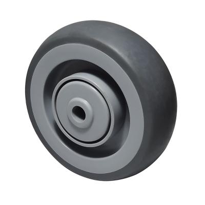 China Other C9 TPR Gray Material Wheel Small Casters With Dust Cover Light Duty Caster With Center Ball Bearing for sale