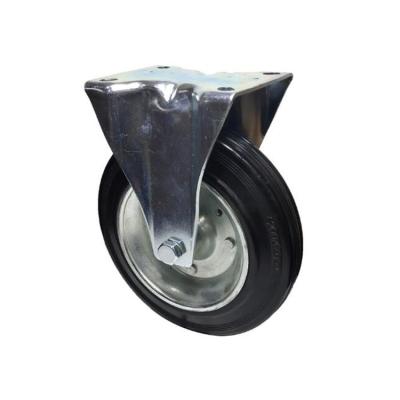 China Metal Rim + 150mm Tyle Rubber Solid Solid Rubber Wheels / Solid Rubber Wheels For Trash Can for sale