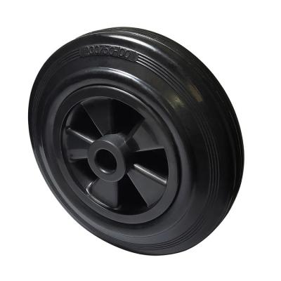 China Product Flat Free Hot Selling Hard Solid Rubber Wheels For Rubber Tool Trolley for sale