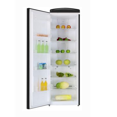 China Retro Black Single Door COMPRESSOR 340WE-RE Smart Refrigerator Vintage Refrigerator for sale