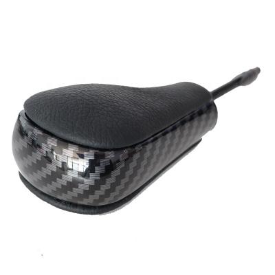 China High quality ABS carbon fiber car auto clutch gear shift knob leather trim and real leather auto spare parts for BMW E87 E46 E 60 F10 F30 E30 E60 for sale