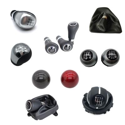 China High Quality ABS and YUCHEN Car Shift Gear Knob Leather Boot Shift Stick Handbrake Leather Manual Cuff For BMW 3 Series E36 E46 M3 for sale