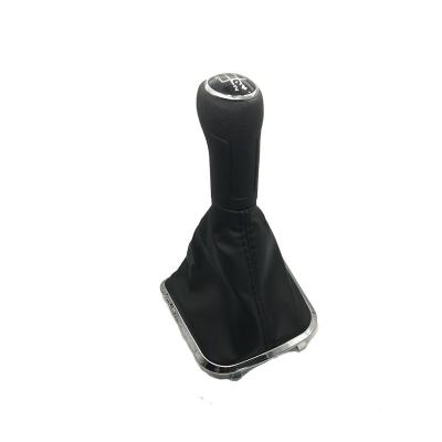 China High Quality ABS and Leather Factory Sales Car Shift Gear Knob For VW Polo 6R 6R0.711.456B 6R0.711.113M Car Styling for sale