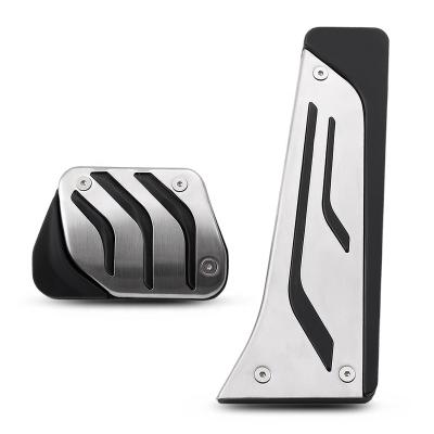 China MT Aluminum Alloy Car Pedal Foot Rest Aluminum Alloy Pedal Plate Cover For BMW 1 3 5 7 Series X1 X3 X4 X5 X6 F20 F30 E34 E39 E70 for sale