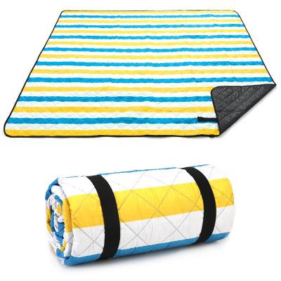 China Film Factory Aluminum Canvas Two In One Beach Bag Ultrasonic Camping Quilt Picnic Mat for sale