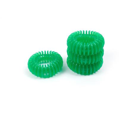 China Briar Ring Viable Green TPR Rubber Dog Chewing Toy for sale