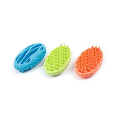 China Viable Hot Sales Cheap Rubber Cat Washing Hair Brush Dog Pet Bath Grooming Brush for sale