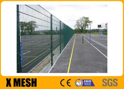 China estándar Mesh Fence Square Hole Galvanized soldado con autógena alambre doble de 630×2500m m en venta