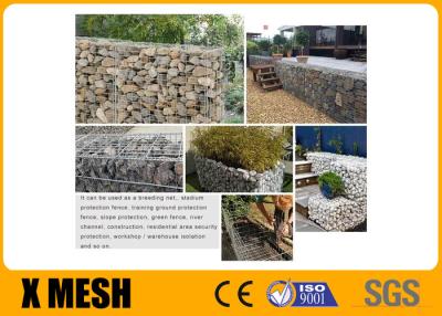 Chine la mesure de fil de 5mm a soudé le Galfan argenté de paniers de Gabion pour la couleur architecturale d'argent de revêtement à vendre