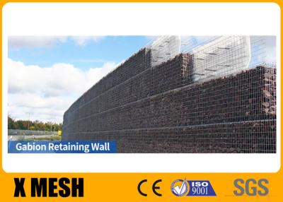 China Hot Galvanized Gabion Wire Mesh Baskets Retaining Wall Spirals / Helicals Connected Te koop