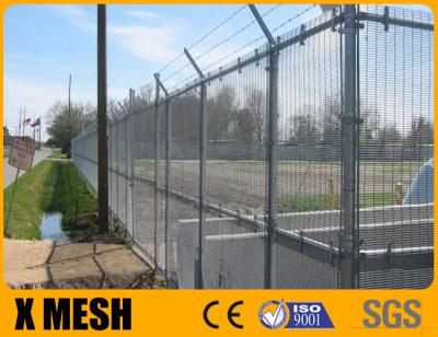 China Hot Galvanized Silver Colour Anti Climb Mesh Fence 358 Anti Cut Clear View Wire Mesh Panels à venda