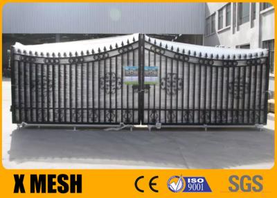 China Crimped Top Security Metal Fencing X MESH Ornamental Aluminum Gates for sale