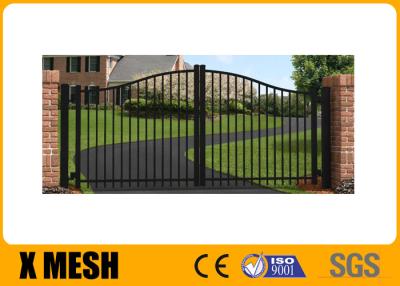 China 6063 T6 Security Metal Fencing Spacing 140mm Galvanised Steel Gate for sale