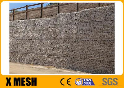 China Galfan Gabion Wire Mesh Wire Dia 5mm PVC Coated Gabion Box for sale