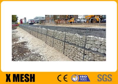 Chine Rupture de empêchement de roche du grillage 4×1×1m de Gabion galvanisée par 60x80mm d'ouverture à vendre