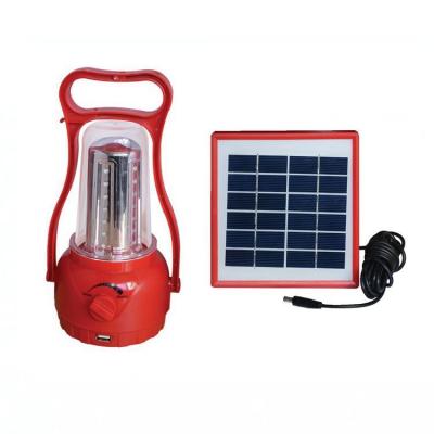 China Hand High Power Bank USB Charger AC Solar Power Solar Led Camping Lantern ABS Indoor/Outdoor Rechargeable Light Bar for sale