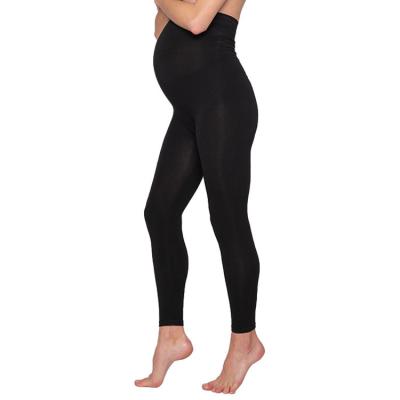 China Anti-Allergy Anti-Allergy Organic Black Maternity Leggings for sale