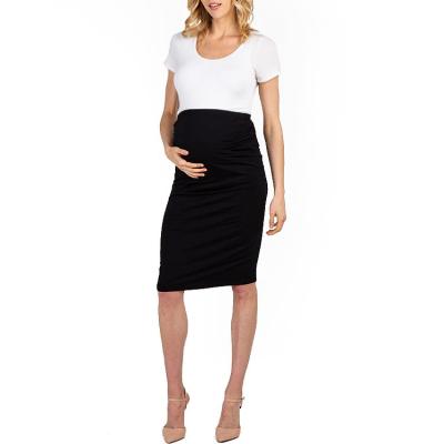 China Anti Allergy Anti Allergy Tank Top Penciel Skirts Solid Maternity Knee Length for sale