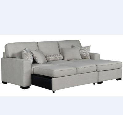 China Soft gray fabric sofa bed (the other) adjustable multifunctional leisure for sale