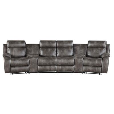 China Home Cinema 5 Seater Adjustable Recliner (Other) Leather Sofa Cinema for sale