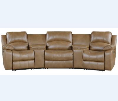 China Home Theater Furniture Adjustable Cinema Recliner (Other) Electric Leather Sofa for sale