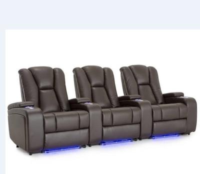 China Adjustable American Style Leisure 5 Seater PU Recliner Sectional Sofa (Other) for sale