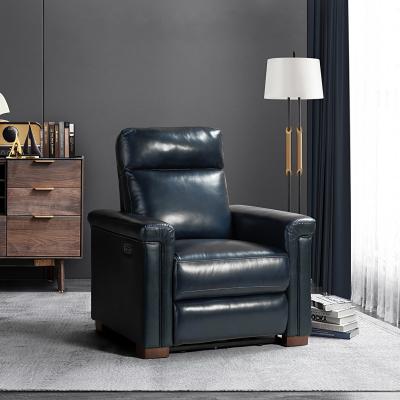 China Removable Back Custom Multifunctional Black Leather Sofa, Boy Lazy Recliners, New Simple Modern Leather Sofa Furniture for sale