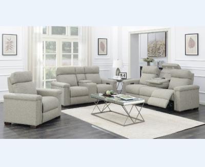 China (Other) Adjustable Modern Living Room Furniture 1+2+3 Fabric Recliner Sofa Set for sale