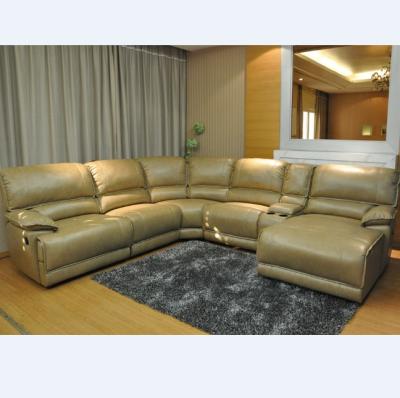 China Design Adjustable Luxury Furniture U Shape Sectional Leather Sofa (Other) for sale