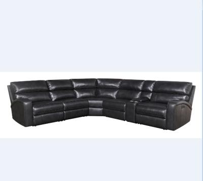 China Leisure 5 seater adjustable u shape modern sectional (other) leather sofa for sale