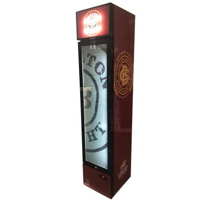 China Hot Selling Hotel Refrigerator Cooler Used In Supermarket Deli Display Vertical Simple Open Refrigerator for sale