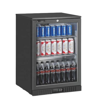 China Hotel Commercial Customized 40 L Mini Refrigerator Glass Door Refrigerated Display Case for sale