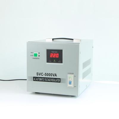 China SVC SVC SVR 5000VA 4KW 5KW 110V 220VAC Output Servo Automatic Voltage Stabilizer for sale