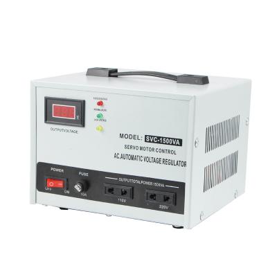 China SVC 1500va AVR 220v 3 Phase 380v AC AC Voltage Stabilizer Compensated Automatic Voltage Regulator for sale