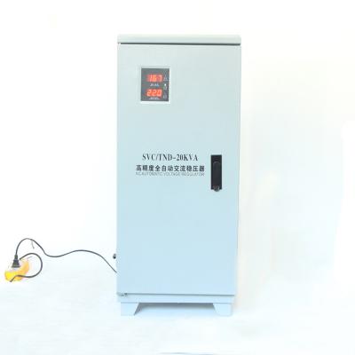 China SVC 20Kva Sbw Super Power Digital Display Single Phase Compensated Power Voltage Regulator for sale