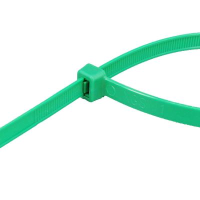 China Fixable Orange Cable Ties Fabric Nylon Self Lock Plastic Zip Tie 8 Inch for sale